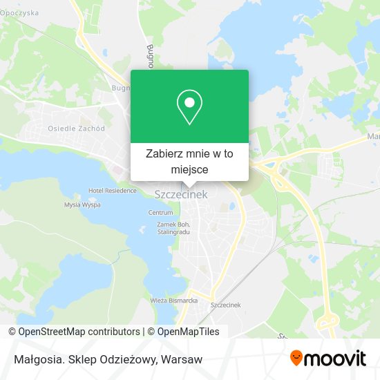 Mapa Małgosia. Sklep Odzieżowy