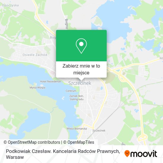 Mapa Podkowiak Czesław. Kancelaria Radców Prawnych