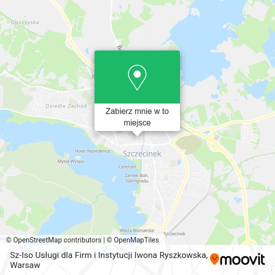 Mapa Sz-Iso Usługi dla Firm i Instytucji Iwona Ryszkowska