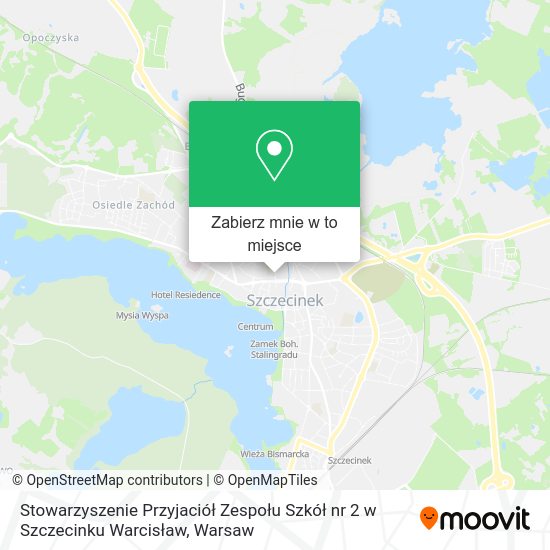 Mapa Stowarzyszenie Przyjaciół Zespołu Szkół nr 2 w Szczecinku Warcisław