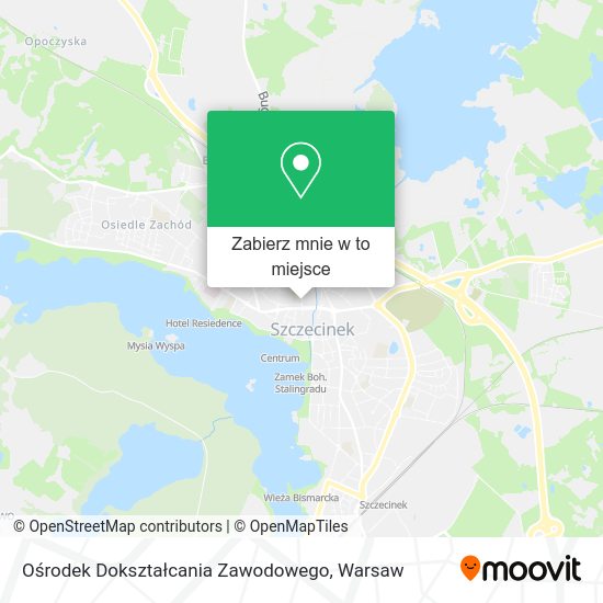 Mapa Ośrodek Dokształcania Zawodowego