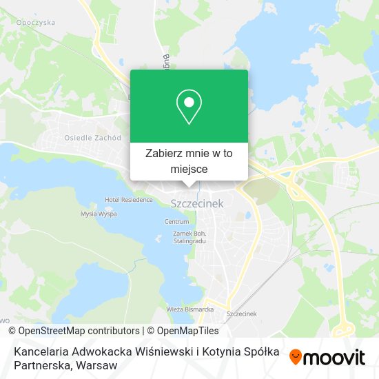 Mapa Kancelaria Adwokacka Wiśniewski i Kotynia Spółka Partnerska