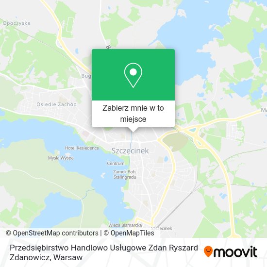 Mapa Przedsiębirstwo Handlowo Usługowe Zdan Ryszard Zdanowicz