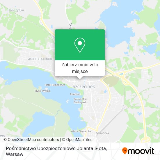 Mapa Pośrednictwo Ubezpieczeniowe Jolanta Słota