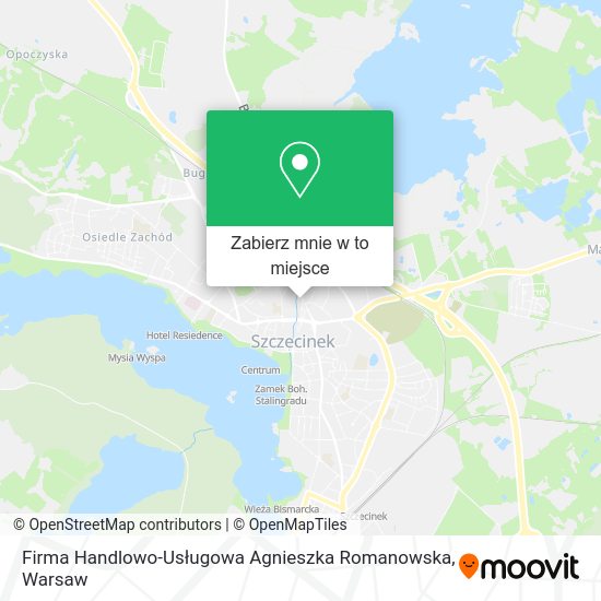 Mapa Firma Handlowo-Usługowa Agnieszka Romanowska