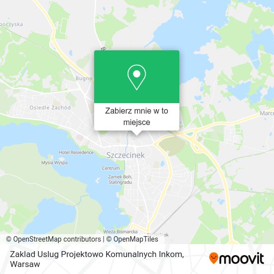 Mapa Zaklad Uslug Projektowo Komunalnych Inkom