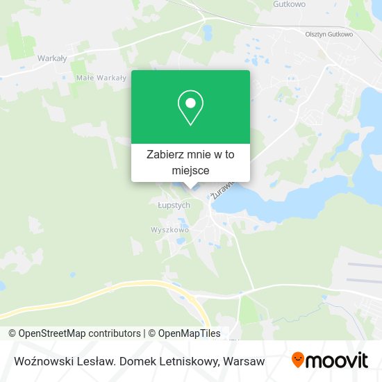 Mapa Woźnowski Lesław. Domek Letniskowy