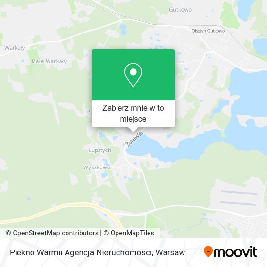 Mapa Piekno Warmii Agencja Nieruchomosci