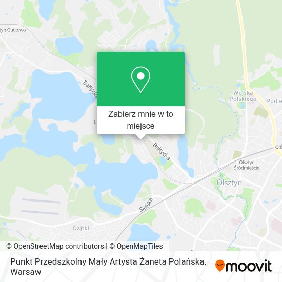 Mapa Punkt Przedszkolny Mały Artysta Żaneta Polańska