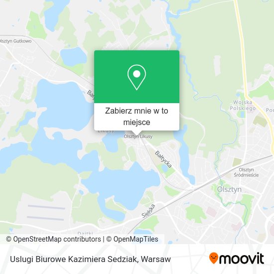 Mapa Uslugi Biurowe Kazimiera Sedziak