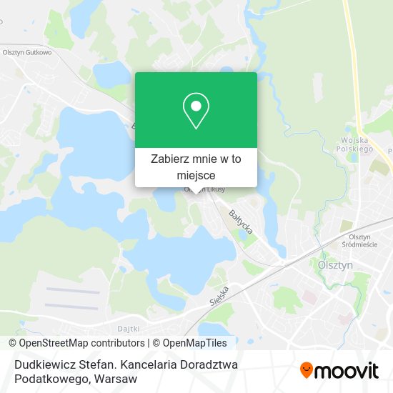 Mapa Dudkiewicz Stefan. Kancelaria Doradztwa Podatkowego