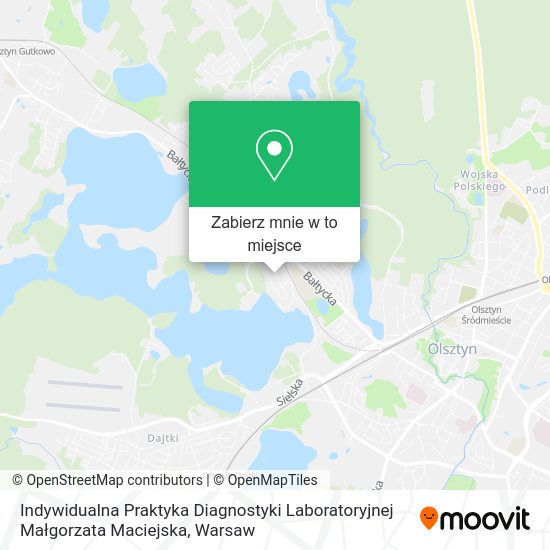 Mapa Indywidualna Praktyka Diagnostyki Laboratoryjnej Małgorzata Maciejska