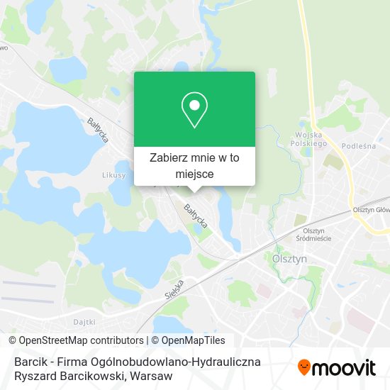 Mapa Barcik - Firma Ogólnobudowlano-Hydrauliczna Ryszard Barcikowski