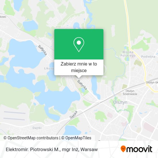 Mapa Elektromir. Piotrowski M., mgr Inż