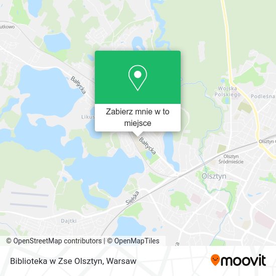 Mapa Biblioteka w Zse Olsztyn