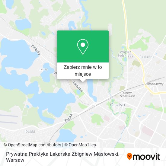 Mapa Prywatna Praktyka Lekarska Zbigniew Masłowski