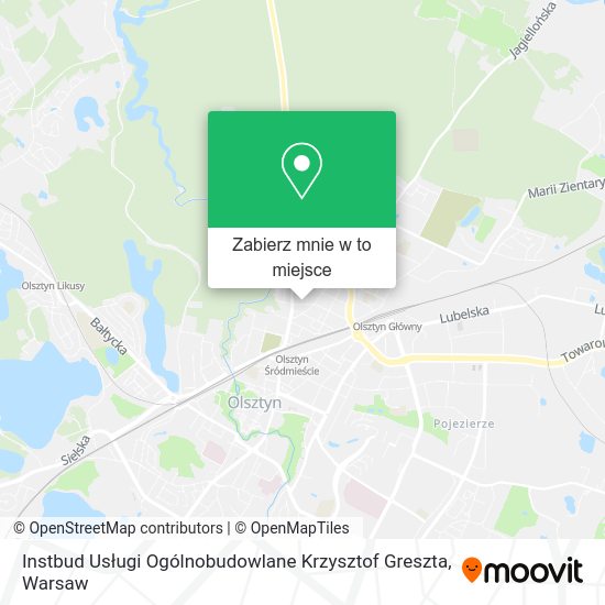 Mapa Instbud Usługi Ogólnobudowlane Krzysztof Greszta