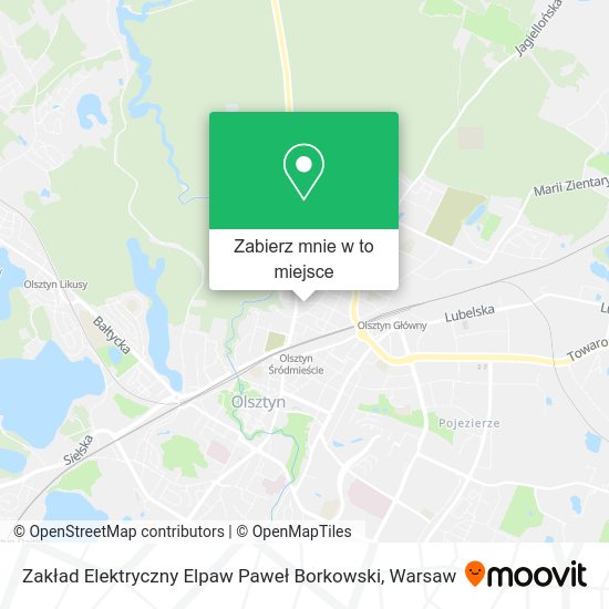 Mapa Zakład Elektryczny Elpaw Paweł Borkowski