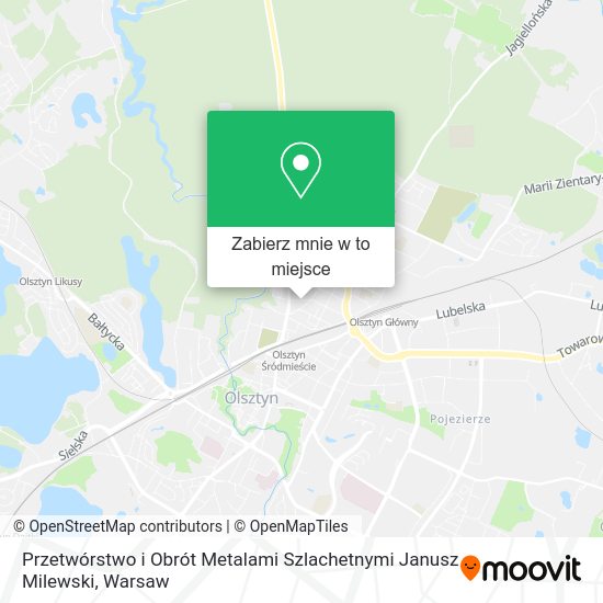 Mapa Przetwórstwo i Obrót Metalami Szlachetnymi Janusz Milewski