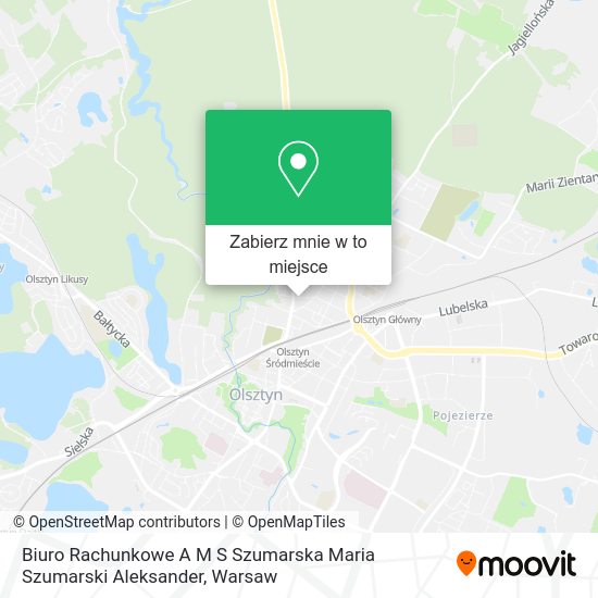 Mapa Biuro Rachunkowe A M S Szumarska Maria Szumarski Aleksander