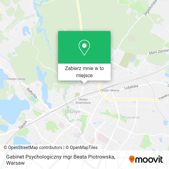 Mapa Gabinet Psychologiczny mgr Beata Piotrowska