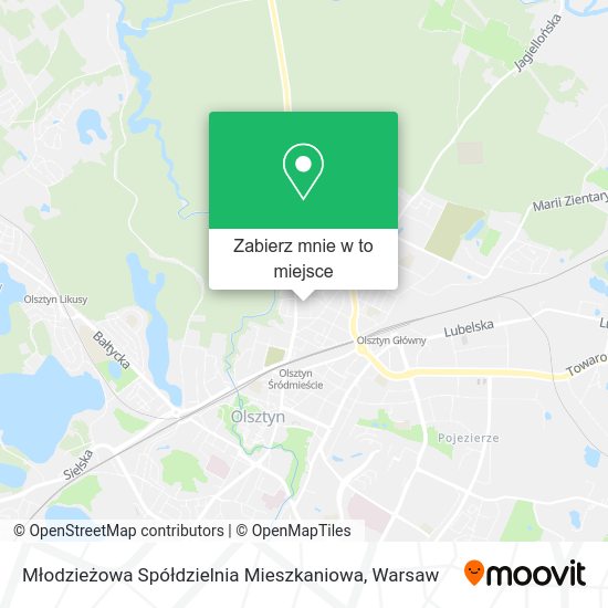 Mapa Młodzieżowa Spółdzielnia Mieszkaniowa