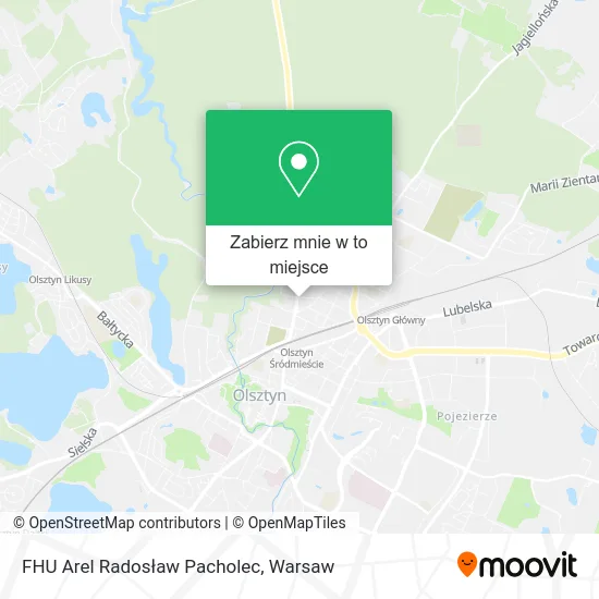 Mapa FHU Arel Radosław Pacholec
