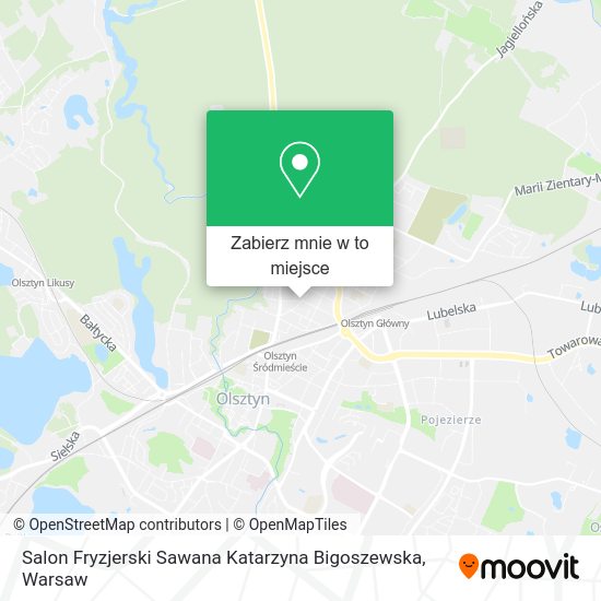 Mapa Salon Fryzjerski Sawana Katarzyna Bigoszewska