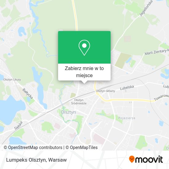 Mapa Lumpeks Olsztyn