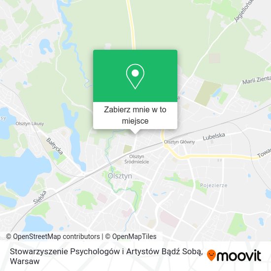 Mapa Stowarzyszenie Psychologów i Artystów Bądź Sobą