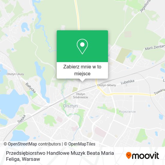 Mapa Przedsiębiorstwo Handlowe Muzyk Beata Maria Feliga