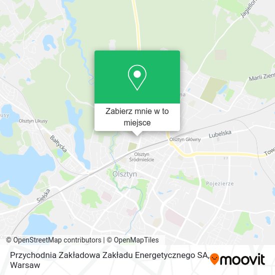 Mapa Przychodnia Zakładowa Zakładu Energetycznego SA