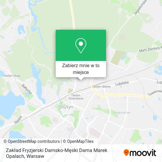 Mapa Zakład Fryzjerski Damsko-Męski Dama Marek Opalach