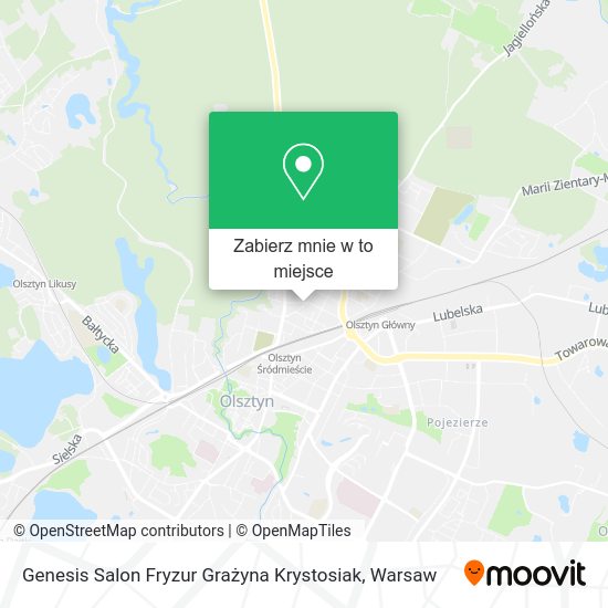 Mapa Genesis Salon Fryzur Grażyna Krystosiak