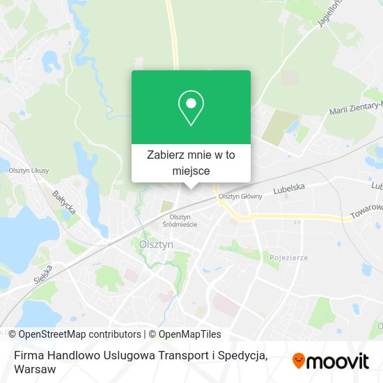 Mapa Firma Handlowo Uslugowa Transport i Spedycja