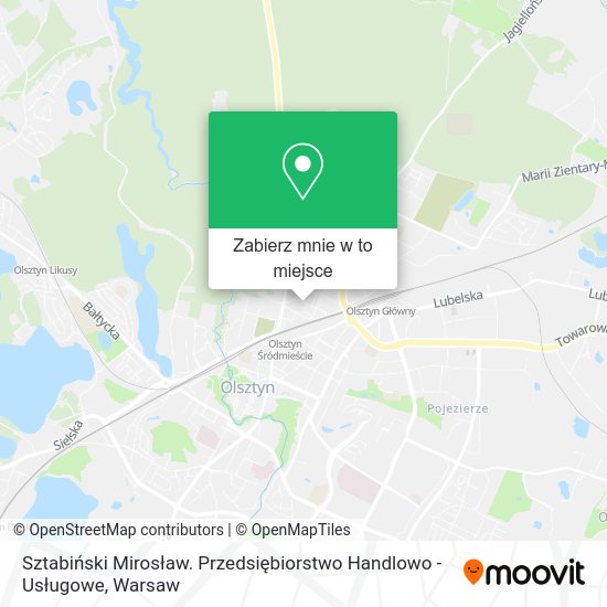 Mapa Sztabiński Mirosław. Przedsiębiorstwo Handlowo - Usługowe