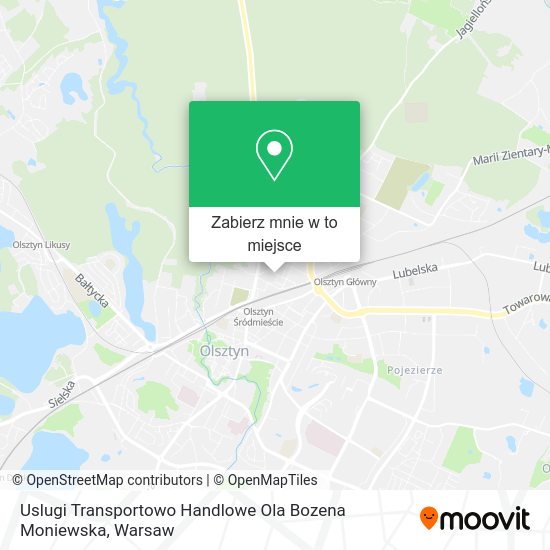 Mapa Uslugi Transportowo Handlowe Ola Bozena Moniewska