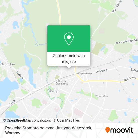 Mapa Praktyka Stomatologiczna Justyna Wieczorek