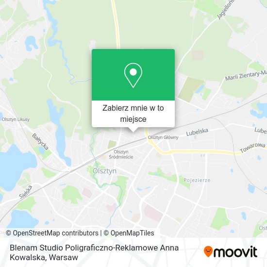 Mapa Blenam Studio Poligraficzno-Reklamowe Anna Kowalska