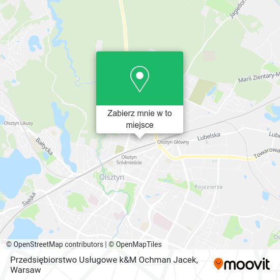 Mapa Przedsiębiorstwo Usługowe k&M Ochman Jacek