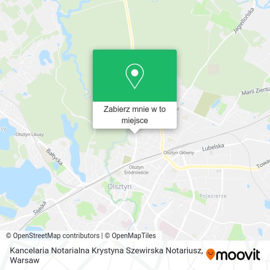 Mapa Kancelaria Notarialna Krystyna Szewirska Notariusz