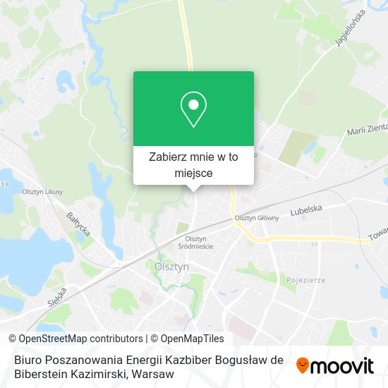 Mapa Biuro Poszanowania Energii Kazbiber Bogusław de Biberstein Kazimirski