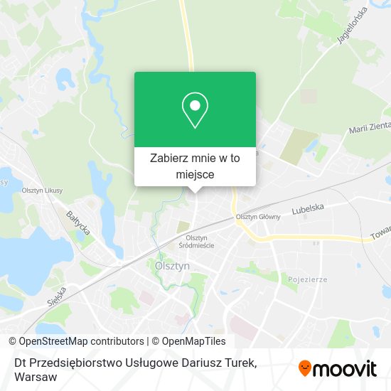 Mapa Dt Przedsiębiorstwo Usługowe Dariusz Turek