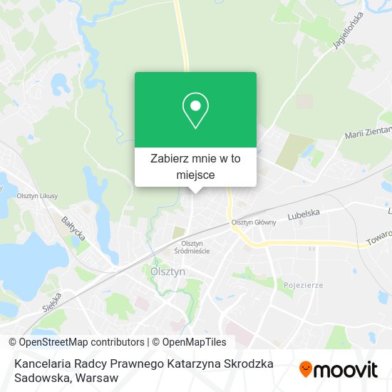 Mapa Kancelaria Radcy Prawnego Katarzyna Skrodzka Sadowska