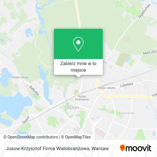 Mapa Jusow Krzysztof Firma Wielobranżowa