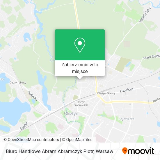 Mapa Biuro Handlowe Abram Abramczyk Piotr