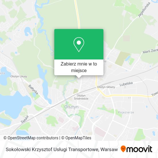 Mapa Sokołowski Krzysztof Usługi Transportowe