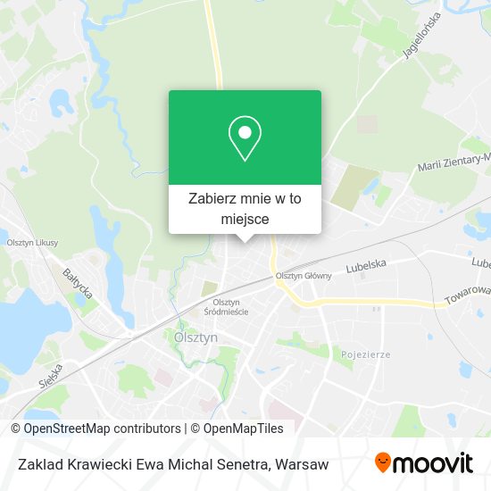 Mapa Zaklad Krawiecki Ewa Michal Senetra