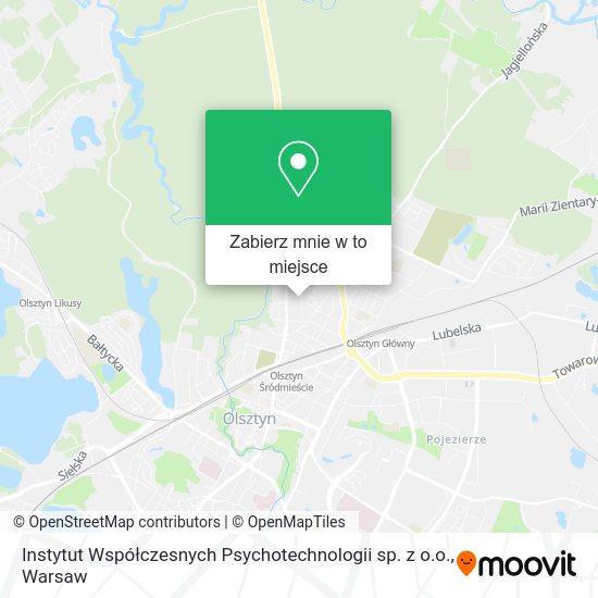 Mapa Instytut Współczesnych Psychotechnologii sp. z o.o.