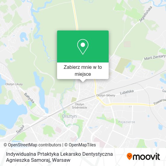 Mapa Indywidualna Prtaktyka Lekarsko Dentystyczna Agnieszka Samoraj